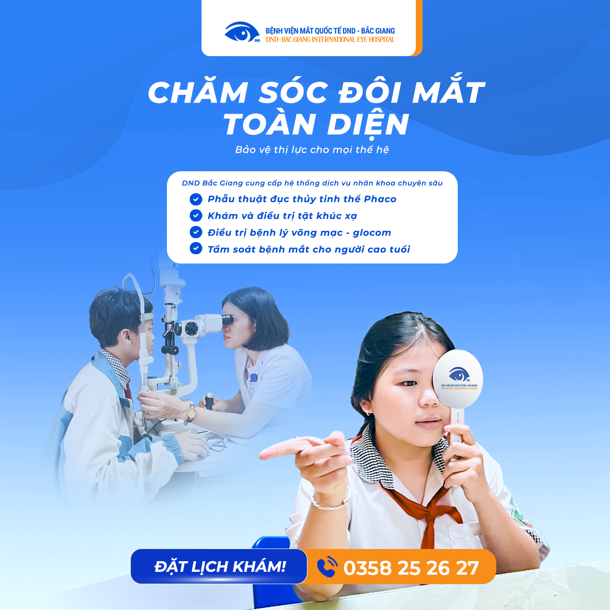 Chăm sóc đôi mắt toàn diện
